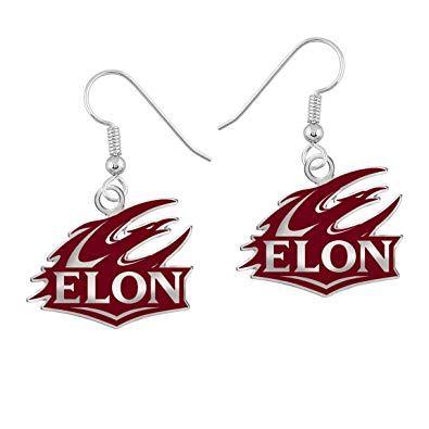 Elon Logo - Elon Phoenix Color Logo Earrings: Jewelry