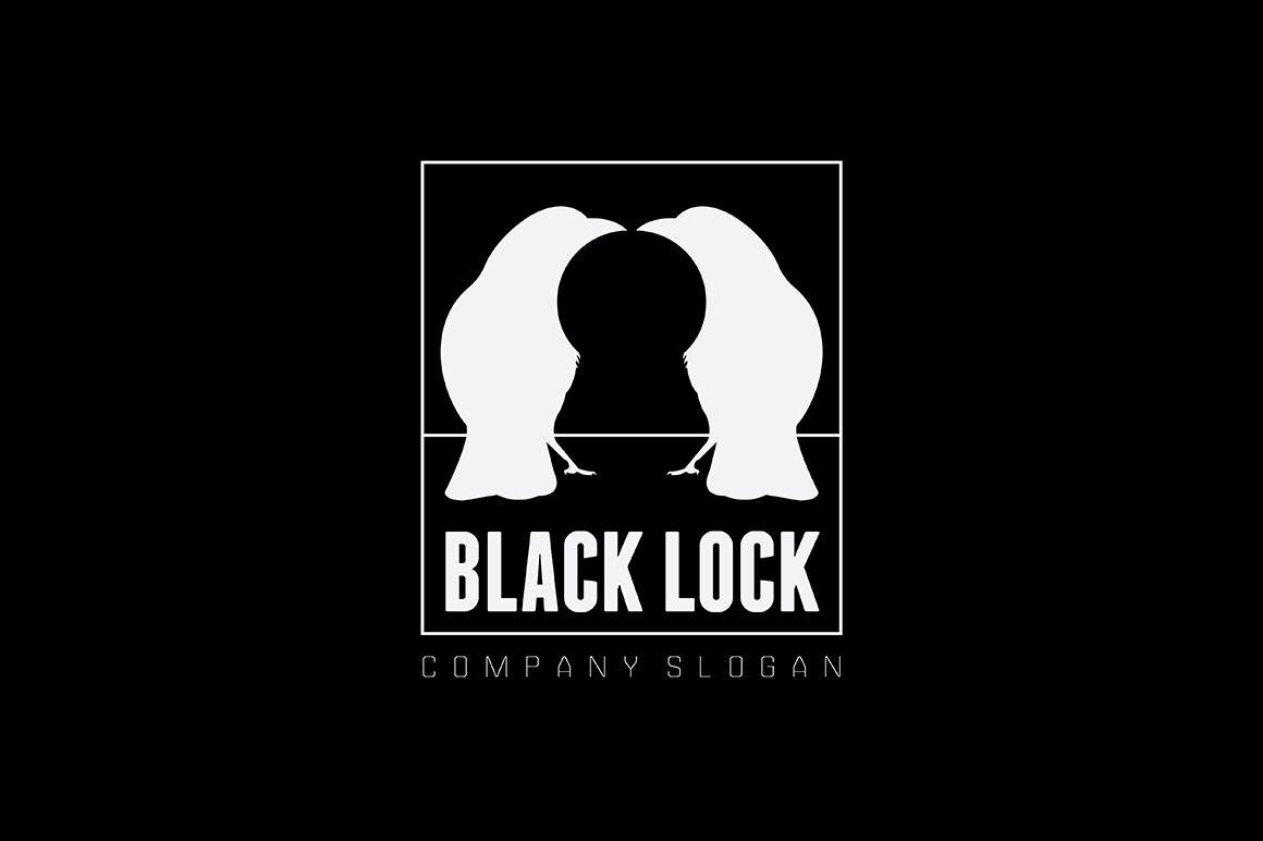 Lock Logo - Black Lock Logo Template