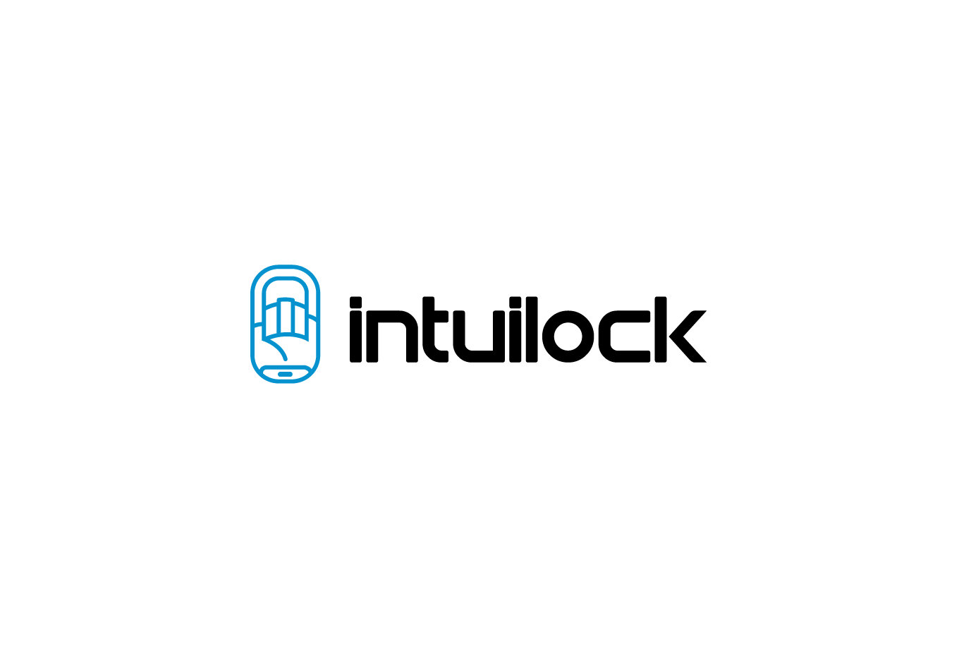 Lock Logo - IntuiLock Hand Lock Logo Design