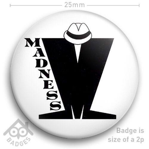 Madness Logo - Madness Logo - 2 Tone SKA Mod Nutty Boys Suggs One Step Beyond Badge 25mm 1