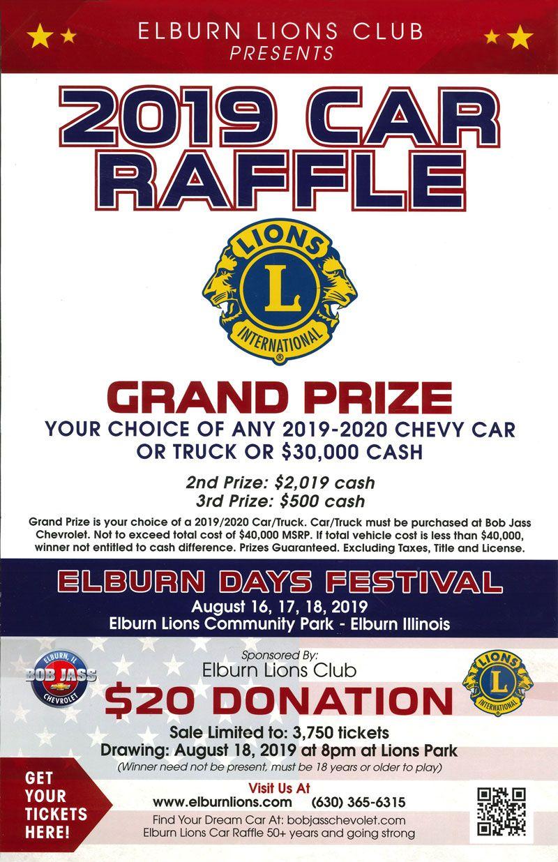 Elburn Logo - Car Raffle and 50/50 Drawing | Elburn Lions