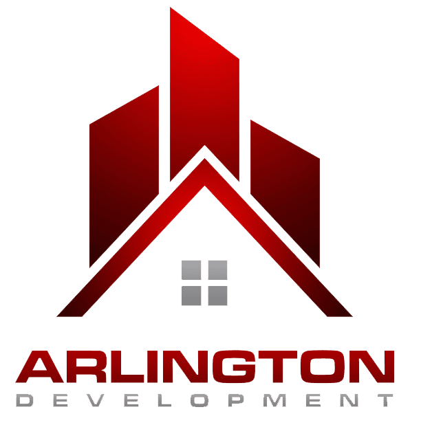 Developers Logo - Arlington Development: Home Builders. Iowa City, IA. North Liberty, IA