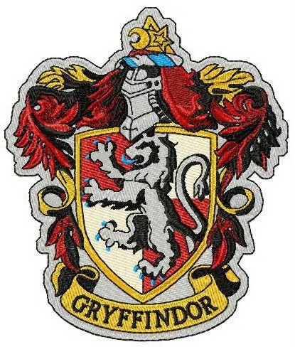 Gryffindor Logo - Gryffindor emblem embroidery design