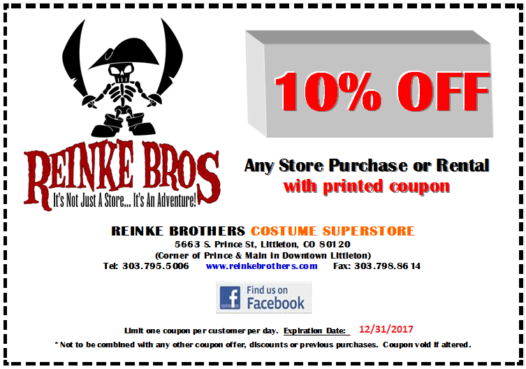 Reinke Logo - Reinke Brothers Costume and Halloween Superstore All Year!