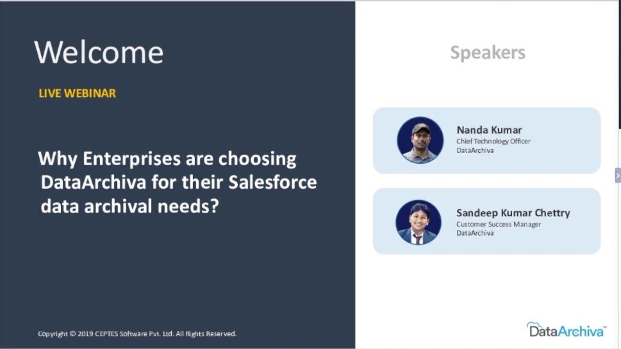 Archiva Logo - Webinar – Drive the next-gen Salesforce data archiving using Big ...