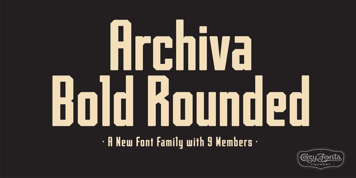 Archiva Logo - Fontspring | Archiva Fonts by CozyFonts Foundry