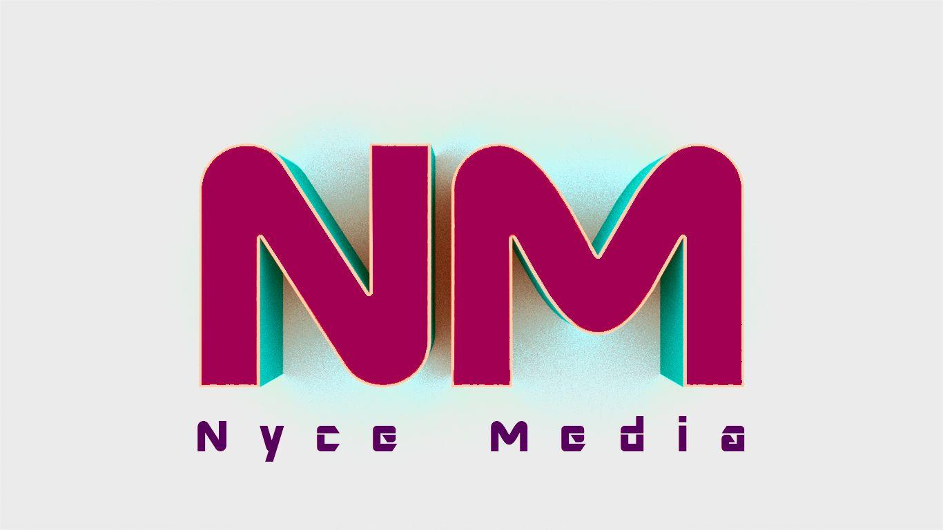 Nyce Logo - nice media 3D logo