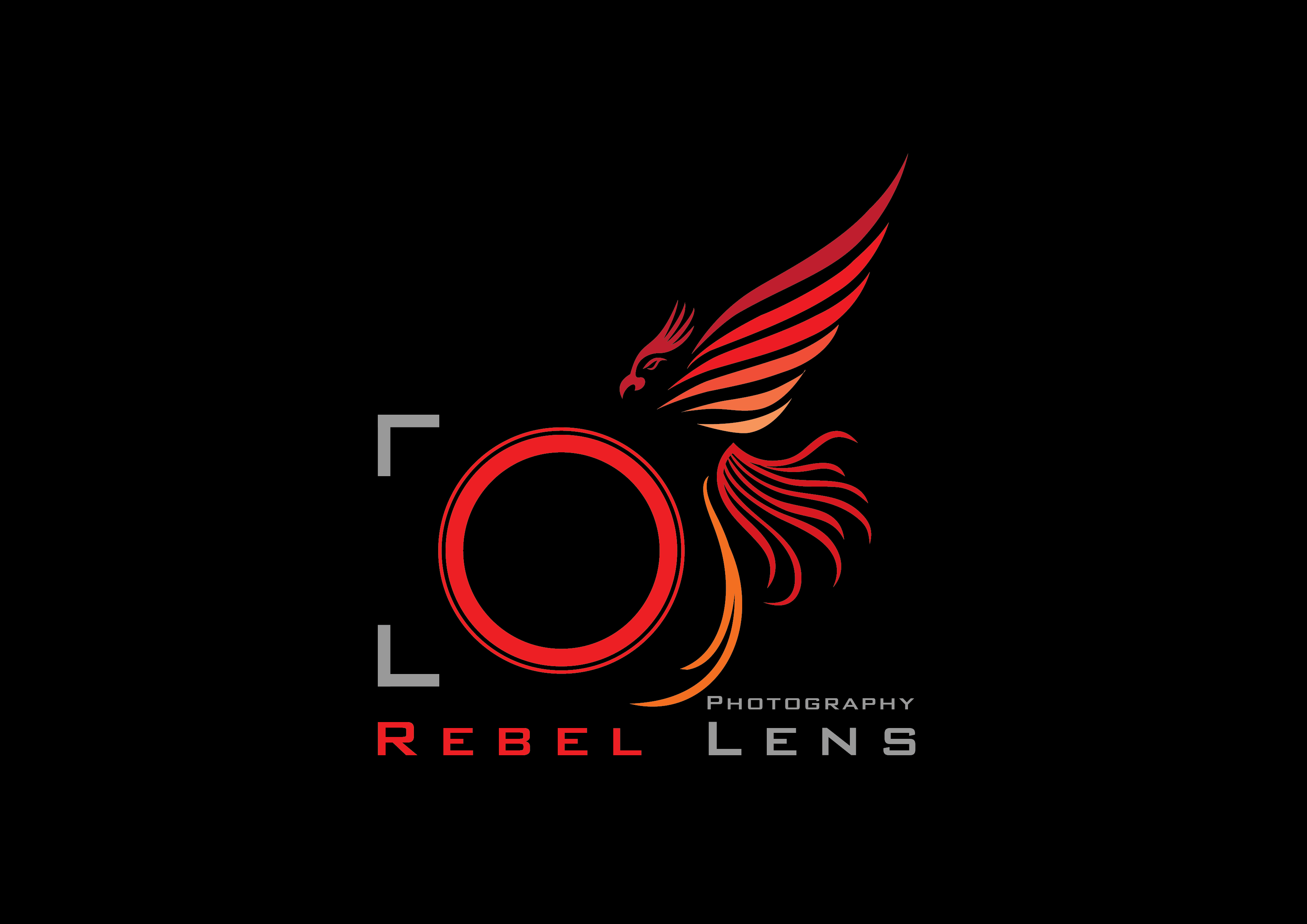 Lens Logo - Rebel Lens Photography Logo, Icon and Brand Identity Design. Bengin