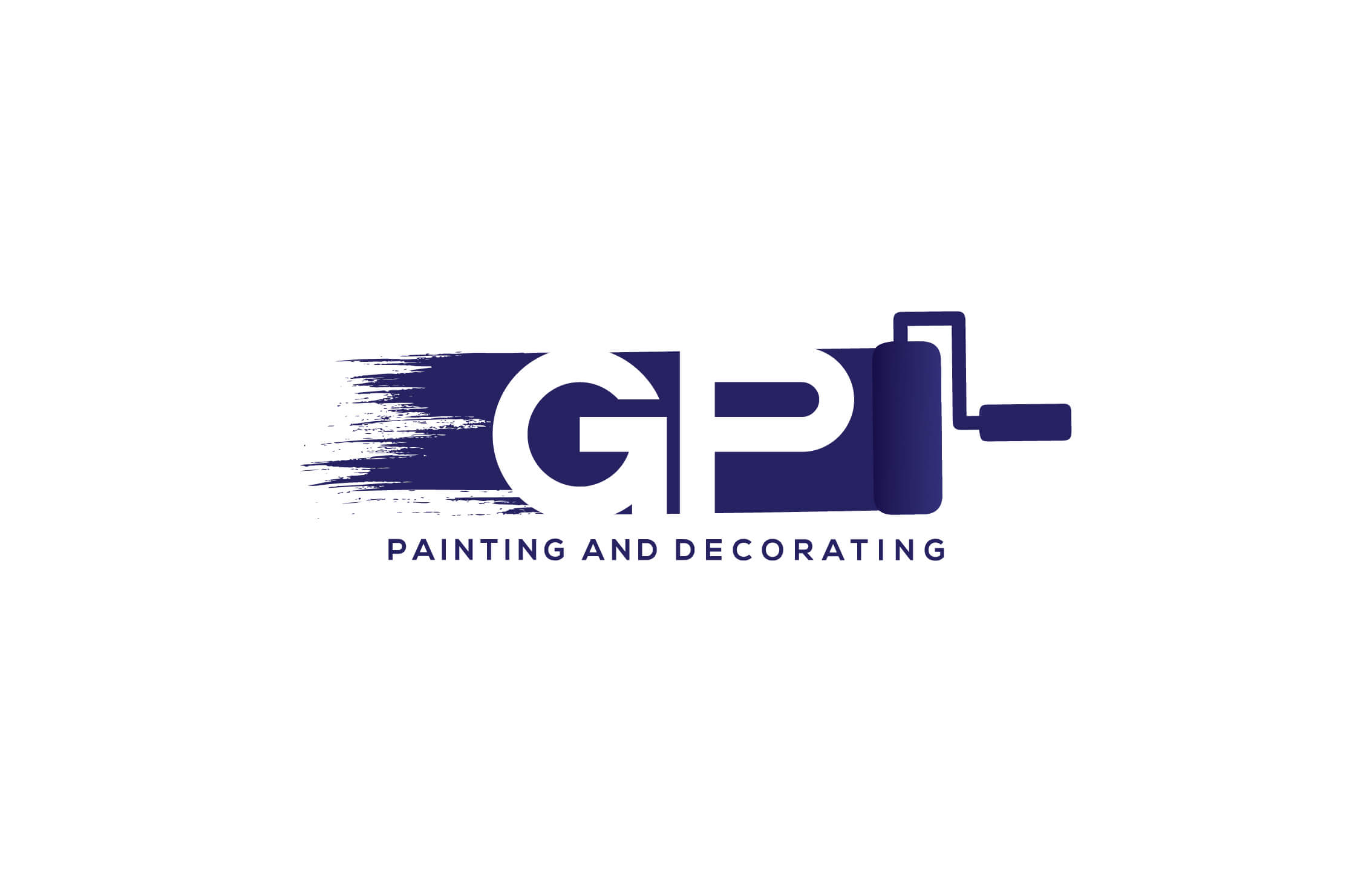 GP Logo - GP Painting & Decorating. Create Design Studio Printing