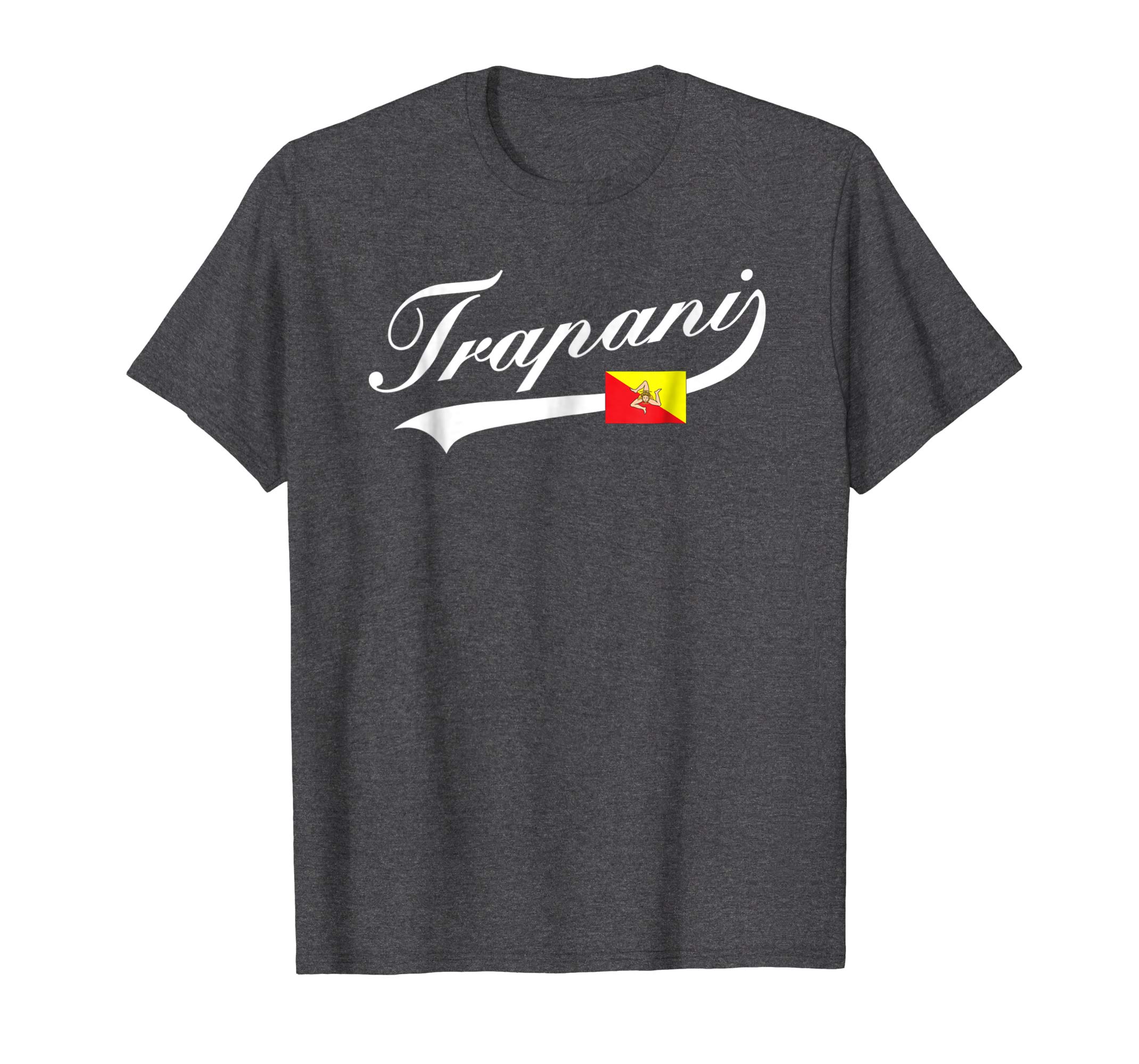 Trapani Logo - Trapani Sicily Sicilian Flag Pride T Shirt: Clothing