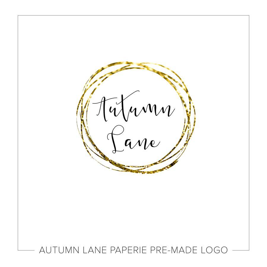 Glitter Logo - Circular Gold Glitter Logo