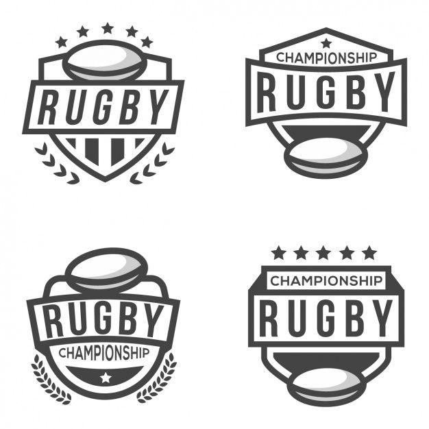 Rugby Logo - Four logos for rugby Vector | Free Download