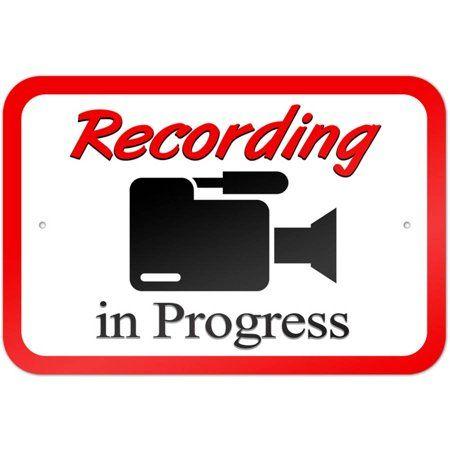 Camcorder Logo - Recording in Progress Video Camera Camcorder Symbol Sign