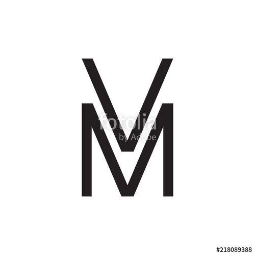 VM Logo - VM logo, MV logo letter design