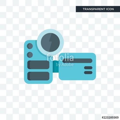 Camcorder Logo - Camcorder vector icon isolated on transparent background, Camcorder