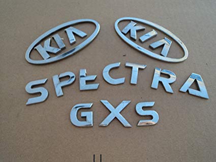 Spectra Logo - Amazon.com: 05 Kia Spectra GXS Rear Trunk Chrome Badge Logo Symbol ...