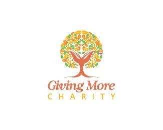 Giving Logo - Giving more charity tree Designed by MDS | BrandCrowd