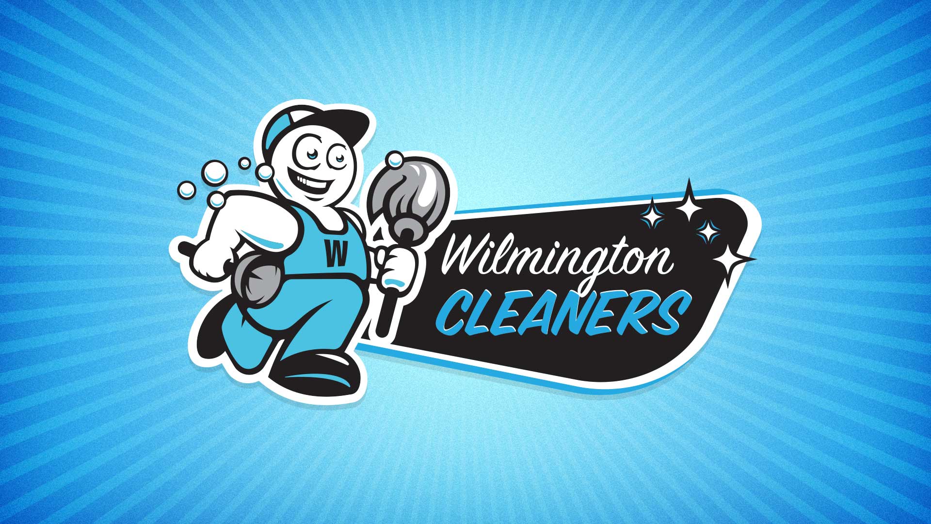 Cleaners Logo - Wilmington Commercial Cleaner Logo Design
