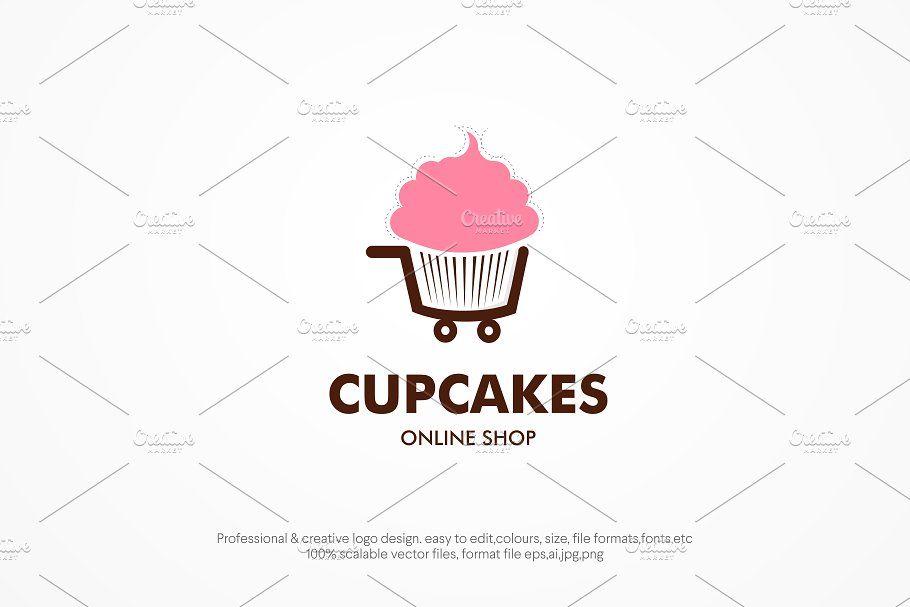 Cupcakes Logo - Cupcakes shop logo template