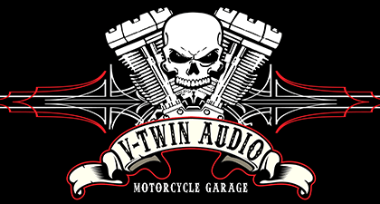 V-Twin Logo - Motorcycle Stereos