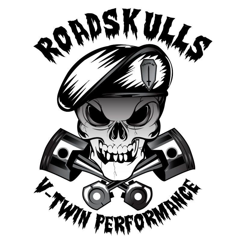 V-Twin Logo - Bold, Playful, It Company Logo Design for RoadSkulls V-Twin ...