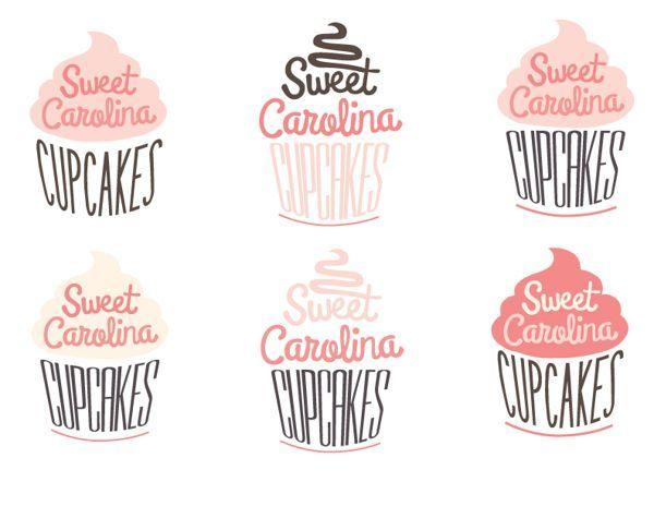 Cupcakes Logo - Logo Redesign: Sweet Carolina Cupcakes by Emily Foster, via Behance ...