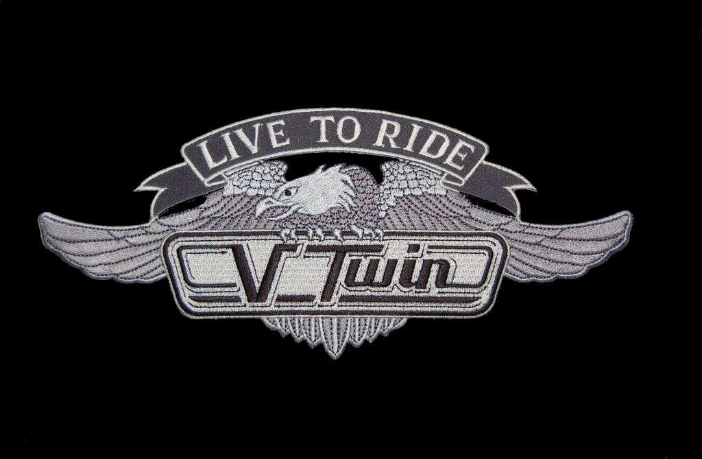 V-Twin Logo - Live to ride eagle