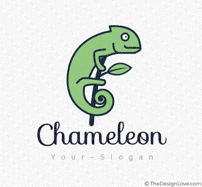 Chameleon Logo - Simple Chameleon Logo & Business Card Template