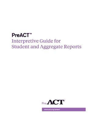 Preact Logo - Fillable Online PreACT Interpretive Guide for Student and Aggregate ...