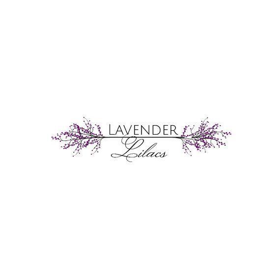 Lavender Logo - Premade Logo Design Rustic Branches Logo by KVBlogDesigns | Ortencia ...