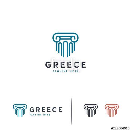Pillar Logo - Luxury Pillar logo designs template, Law Firm logo symbol Stock