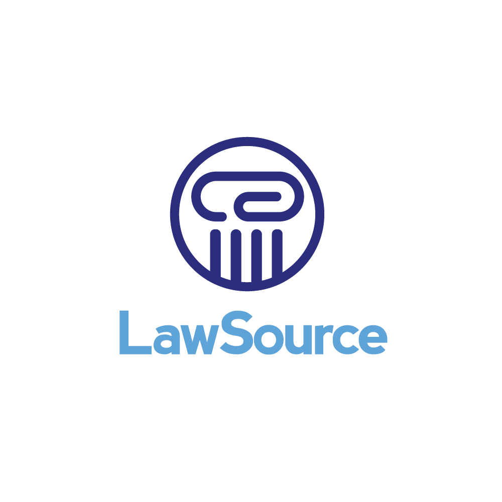 Pillar Logo - For Sale: Law Source Paperclip Pillar Logo Design