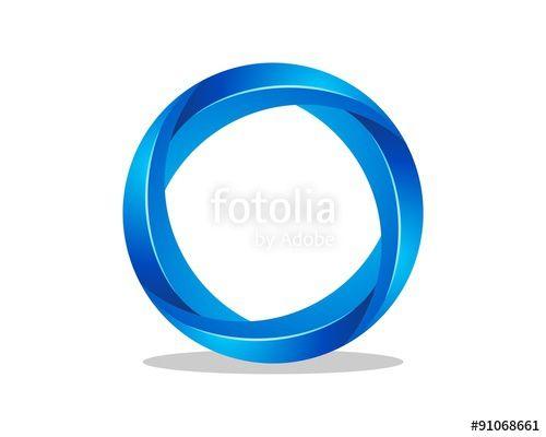 Blue Circle Logo - Abstract Blue Circle for Photography Logo