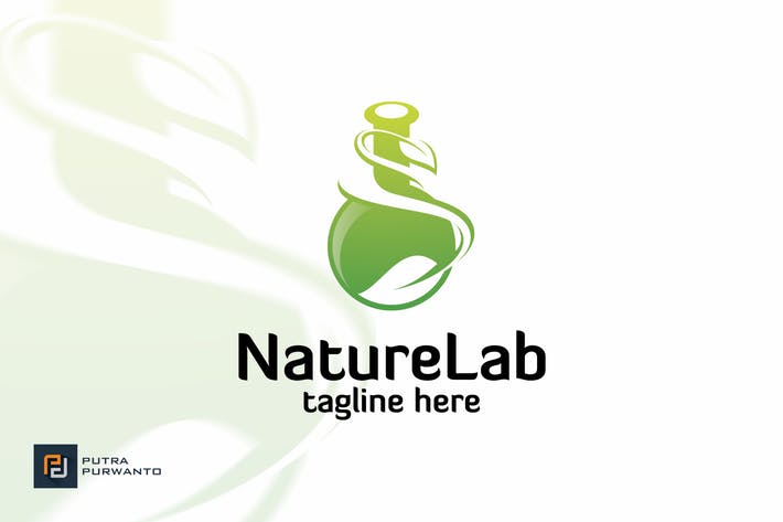 Lab Logo - Nature Lab Template by putra_purwanto on Envato Elements