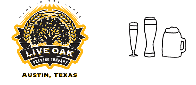 Brewing Logo - Live Oak Brewing Company. Taproom & Biergarten. Austin, TX