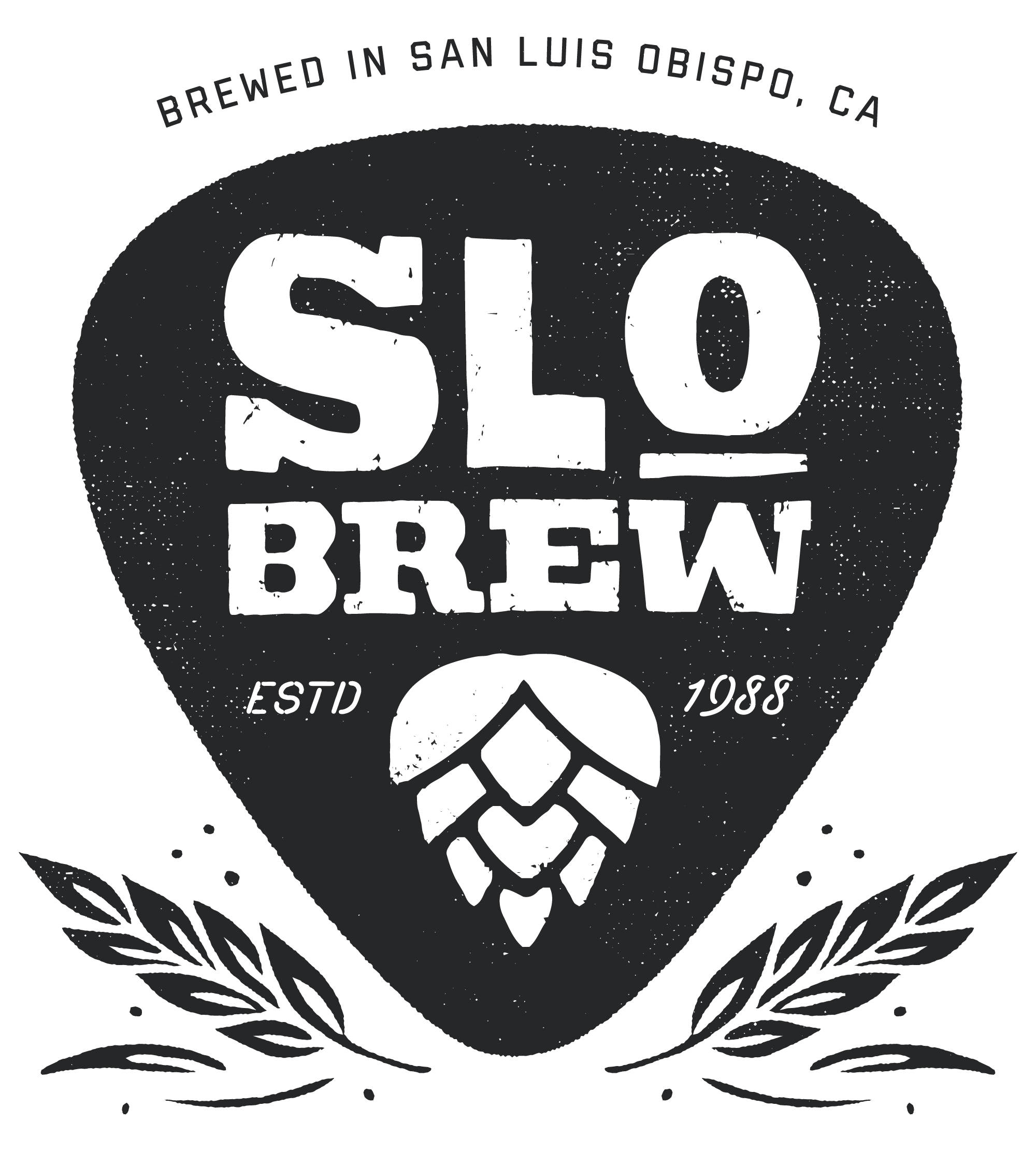 Brewing Logo - SLO Brew - San Luis Obispo, CA - It's a Rockin' Good Beer