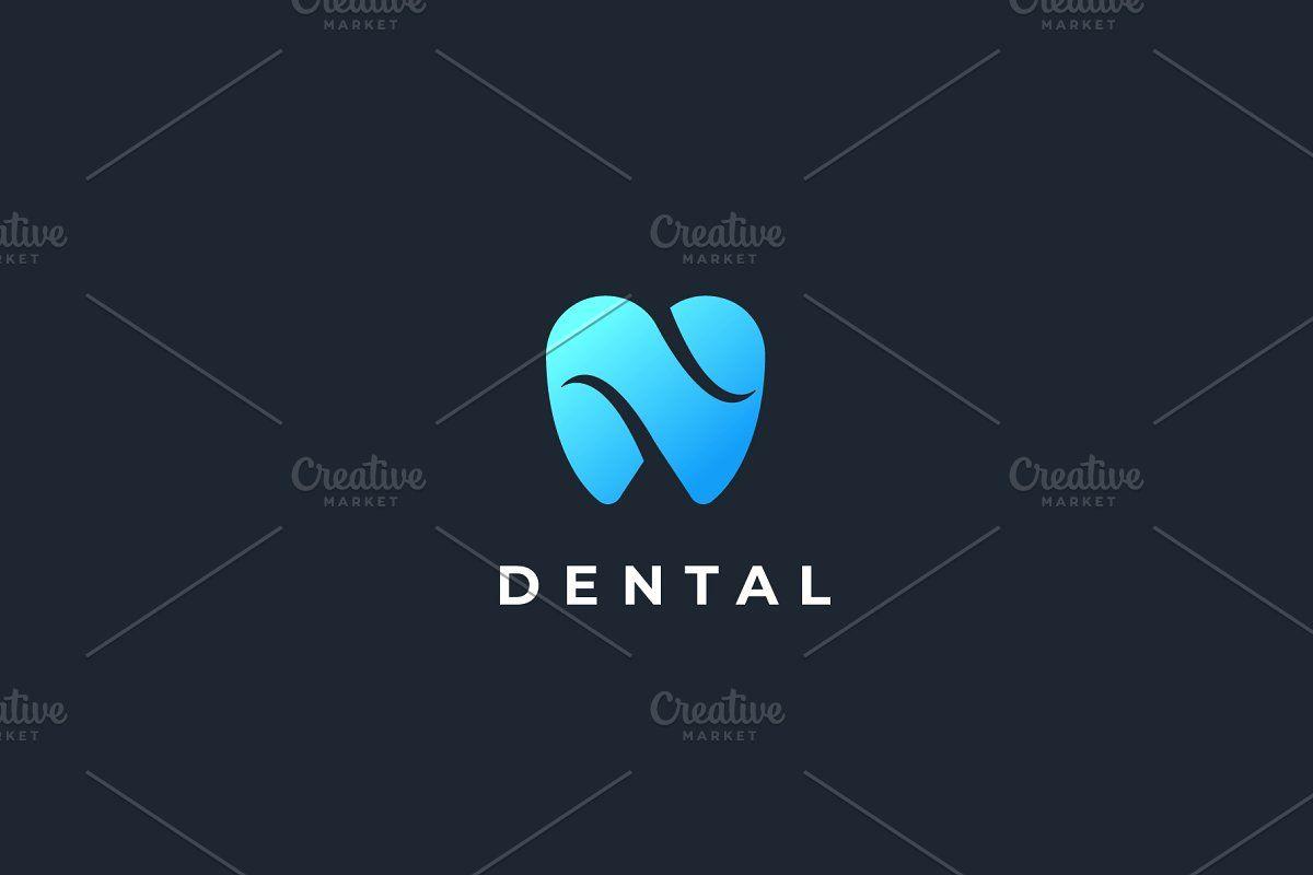 Dentist Logo - Modern minimal dentist logo design.