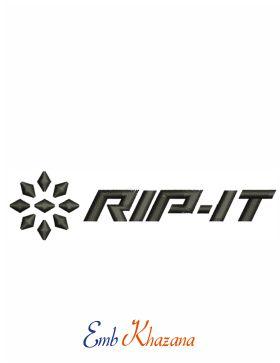 RIP-IT Logo - Rip it sports embroidery design