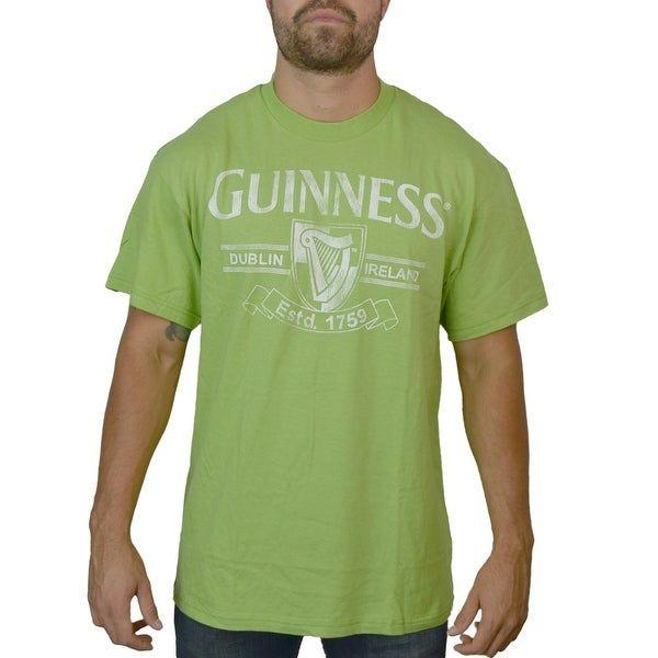 1759 Logo - Guinness Estd. 1759 White Logo Men's Green T-shirt