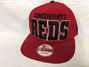 New Reds Logo - EUC Baseball Hat CINCINNATI REDS 9Fifty Snapback Flat Bill BIG Logo ...