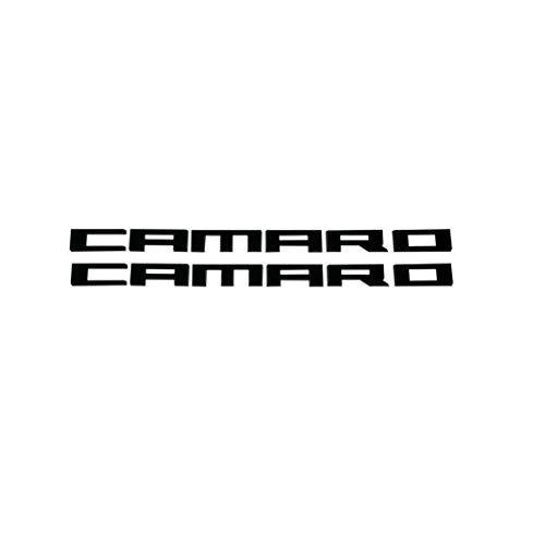 Cammaro Logo - Camaro Black Emblems: Amazon.com