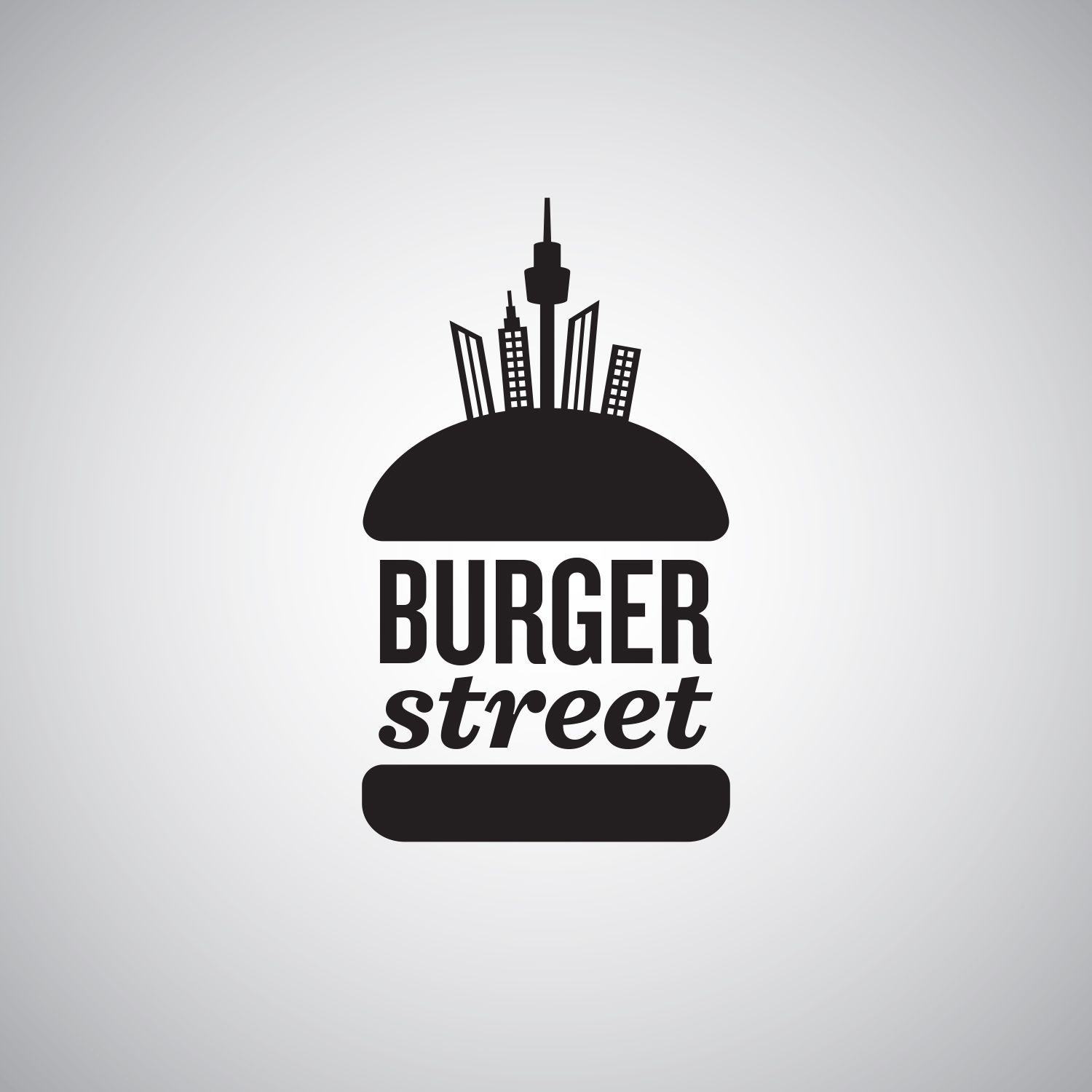 Street Logo - Burger Street logo. design. Food logo design, Logo restaurant