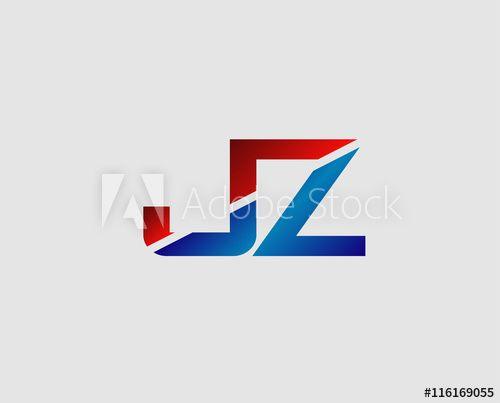 JZ Logo - JZ logo or signature started by j letter, modern two letter ...