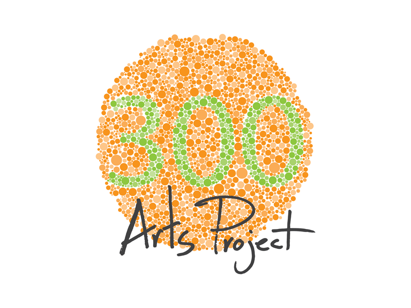 Pointillism Logo - 300 Arts Project Logo by Mr Box Head | Brice Gould on Dribbble