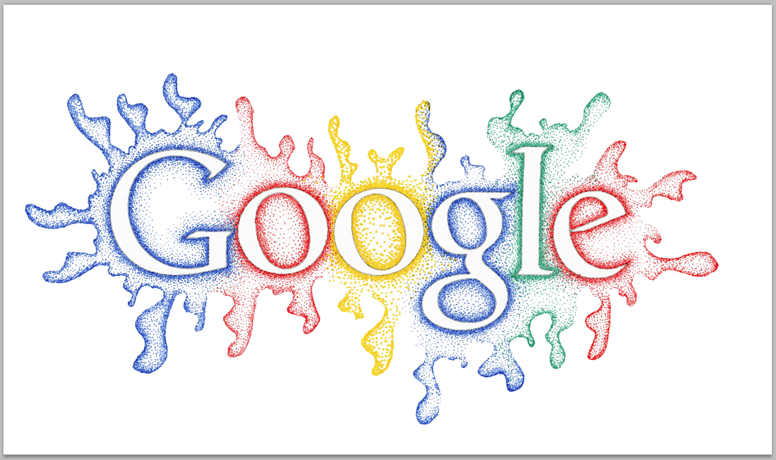 Pointillism Logo - GOOGLE