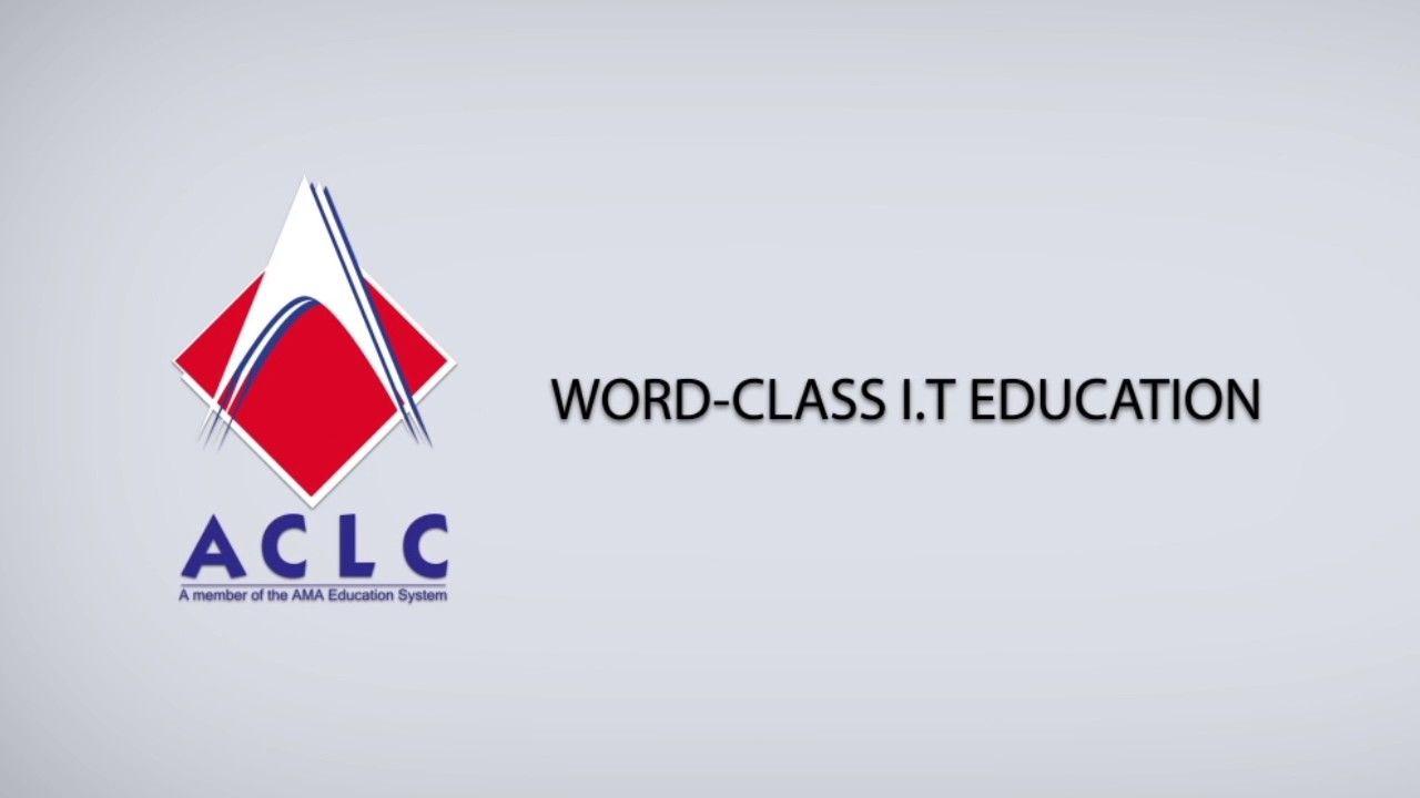 ACLC Logo - AMA Computer Learning Center - ACLC Logo Animation