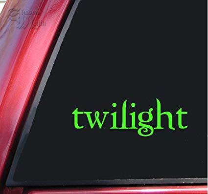Twilight Logo - Amazon.com: Twilight Logo Vinyl Decal Sticker - Lime Green: Automotive