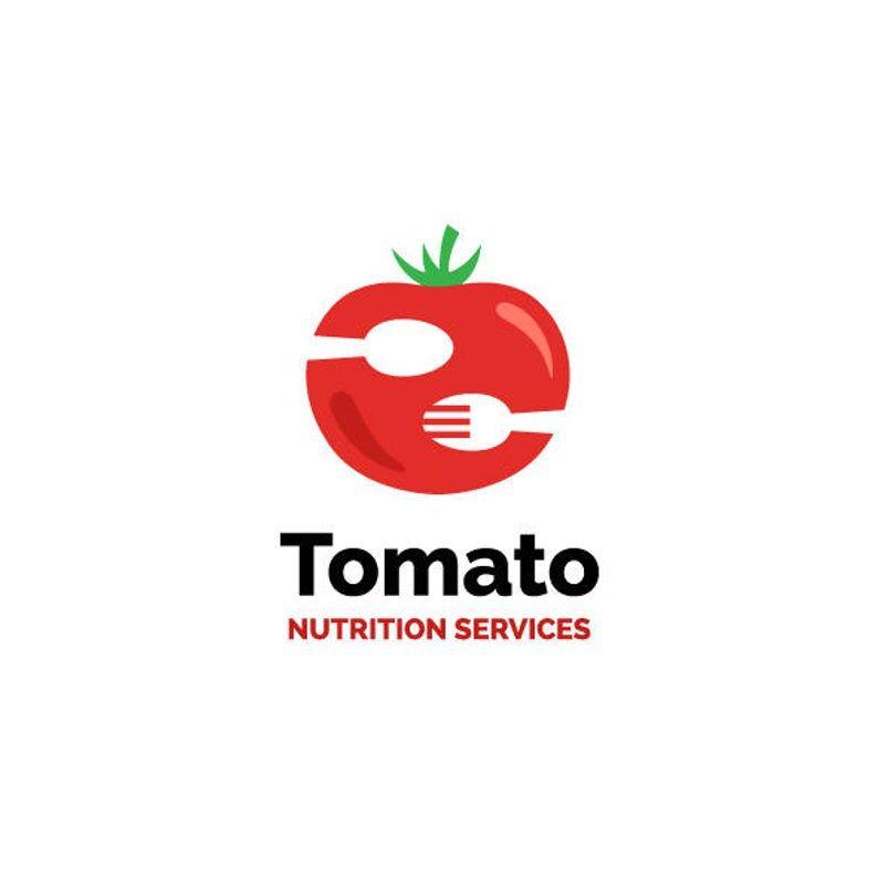 Tomato Logo - Tomato Logo / Food / Fork / Spoon / Ready Made Logo Template / Custom Logo  Design / Premade Logo / Custom Logo / Branding