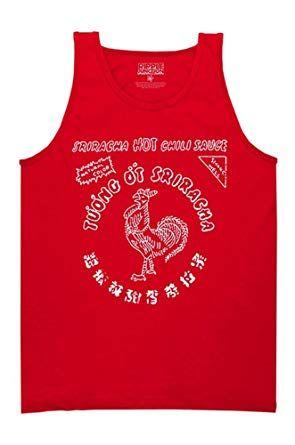 Siraacha Logo - Amazon.com: Sriracha Logo Mens Red Tank Top Shirt: Clothing