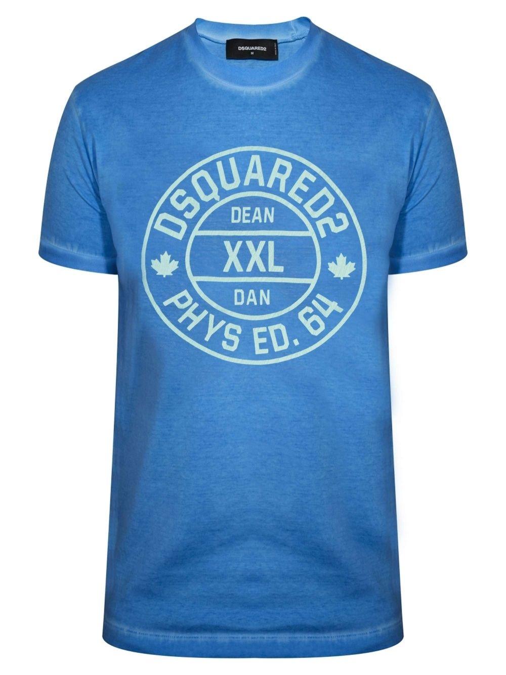 Blue Circle Logo - DSQUARED2 Blue Circle Logo Print T-Shirt S71GD0630 483 | Designerwear